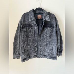 Maurice’s Black Denim Acid Wash Jacket